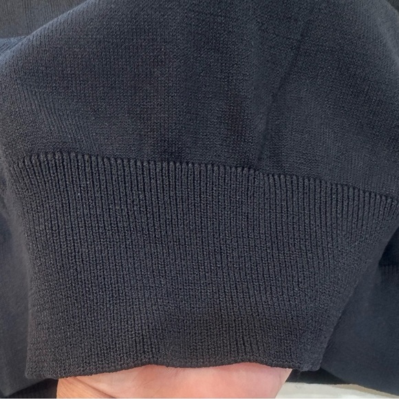 GREG NORMAN Women’s Black Polo Ribbed Collar Gold Border Ribbed Waist Size XL - Picture 9 of 12